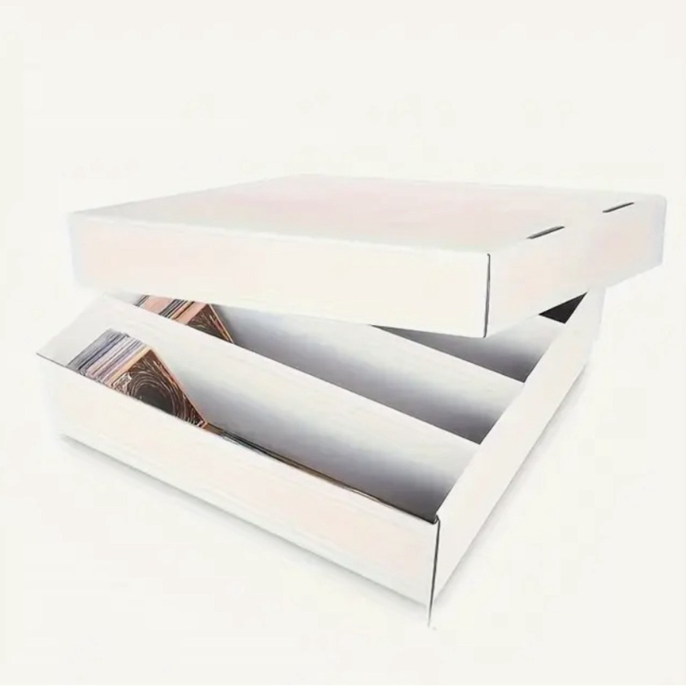 Lot 2 Premium baseball card organizer boxes, each holds approx 3200 card…